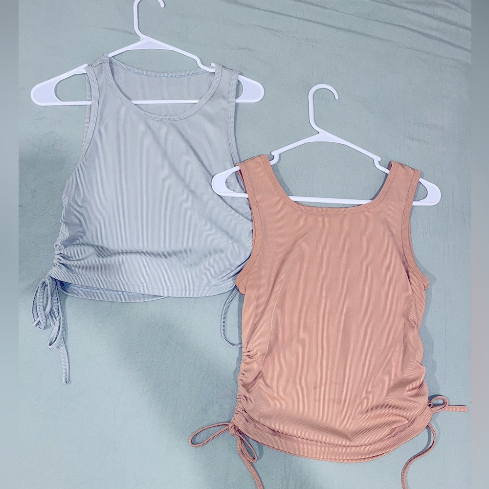 SHEIN Drawstring-side Tanks (Size L)